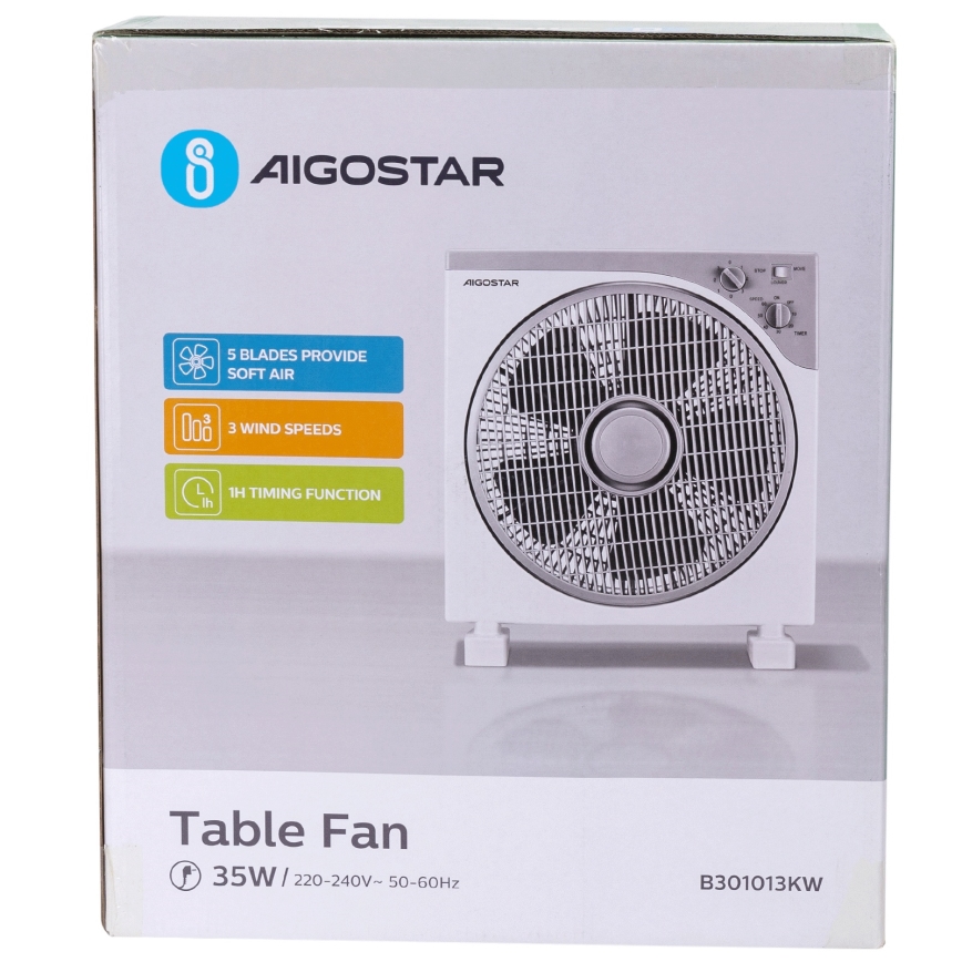 Aigostar - Stalinis ventiliatorius 35W/230V