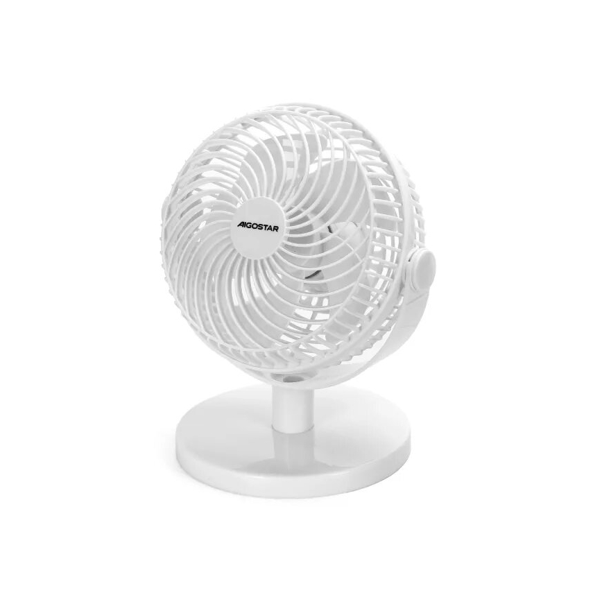 Aigostar - Stalinis ventiliatorius 3W/5V baltas