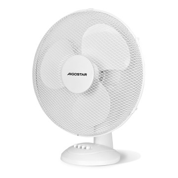 Aigostar - Stalinis ventiliatorius 40W/230V baltas