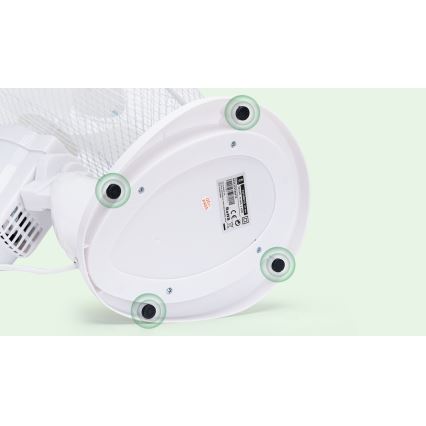 Aigostar - Stalinis ventiliatorius 40W/230V baltas