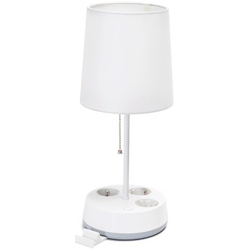 Aigostar - Stalo lemputė su lizdais 1xE27/60W/230V balta