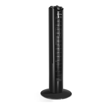 Aigostar - Stovimas ventiliatorius 45W/230V juoda