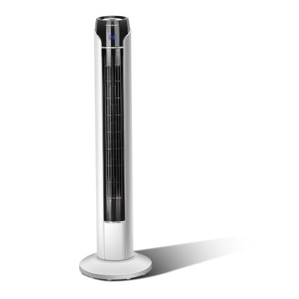 Aigostar - Stovimas ventiliatorius 50W/230V juodas/baltas + nuotolinio valdymo pultas