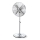 Aigostar - Stovinis ventiliatorius 50W/230V 44,8 cm blizgus chromas