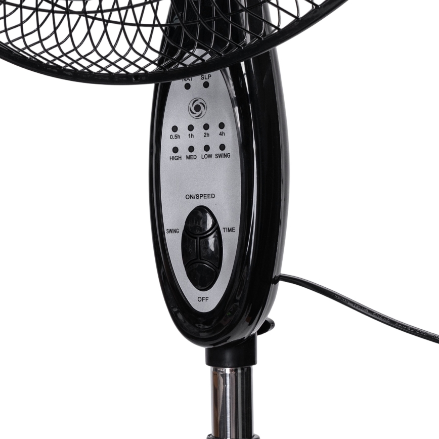 Aigostar - Pastatomas ventiliatorius 55W/230V 130 cm juodas + nuotolinis pultas
