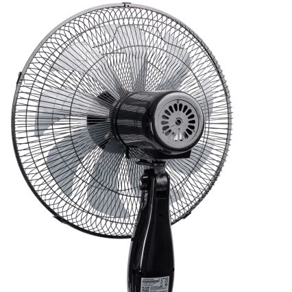 Aigostar - Pastatomas ventiliatorius 55W/230V 130 cm juodas + nuotolinis pultas
