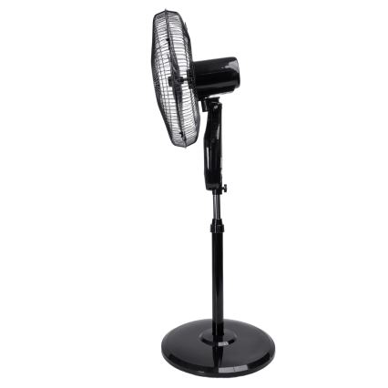 Aigostar - Pastatomas ventiliatorius 55W/230V 130 cm juodas + nuotolinis pultas