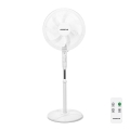 Aigostar - Stovinis ventiliatorius 60W/230V baltas + nuotolinis valdymas
