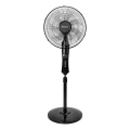 Aigostar - stovintis ventiliatorius, 50 W / 230 V, 130 cm aukščio, juodas, su nuotolinio valdymo pultu