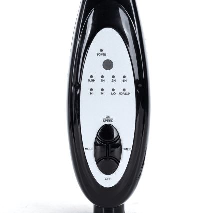 Aigostar - Stovintis ventiliatorius 55W/230V 130 cm juodas + nuotolinis valdymas