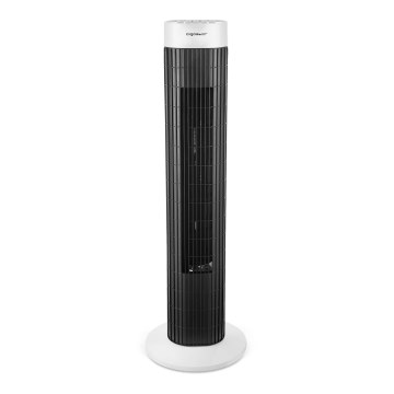 Aigostar - Stulpinis ventiliatorius 45W/230V juodas/baltas