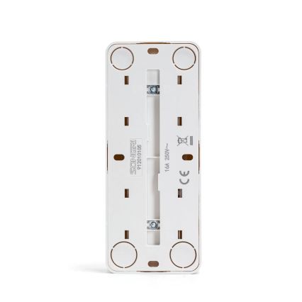 Aigostar - Triguba sieninė SCHUKO rozetė 250V balta