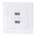 Aigostar - USB maitinimo lizdas su rėmeliu, 2x USB-A, baltas