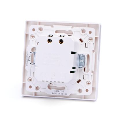 Aigostar - USB maitinimo lizdas su rėmeliu, 2x USB-A, baltas