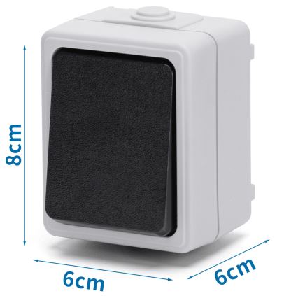 Aigostar - Vieno mygtuko jungiklis IP54