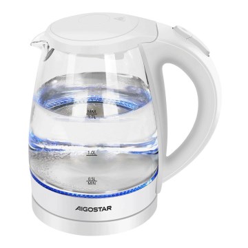 Aigostar - Virdulys 1,7l 2200W/230V balta