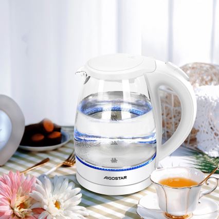 Aigostar - Virdulys 1,7l 2200W/230V balta