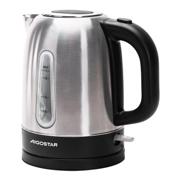 Aigostar - Virdulys 1,7l 2200W/230V matinis chromas