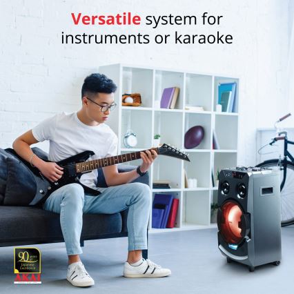 AKAI ABTS-112 - Belaidis garsiakalbis 300W/230V 7000 mAh + nuotolinio valdymo pultas