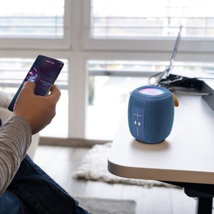 AKAI ABTS-V5 BL - Belaidis garsiakalbis su mikrofonu 3W/1200 mAh mėlynas