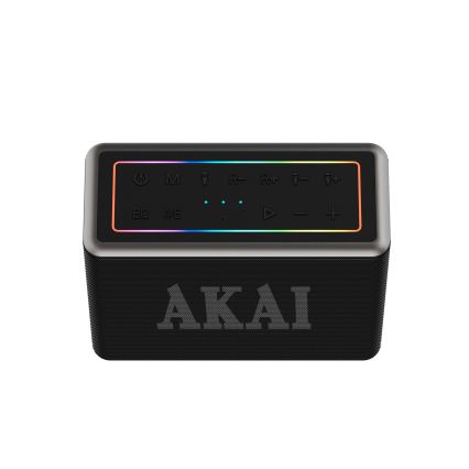 AKAI ABTSW-120 - Belaidis garsiakalbis su dviem mikrofonais 80W/4000 mAh IPX6