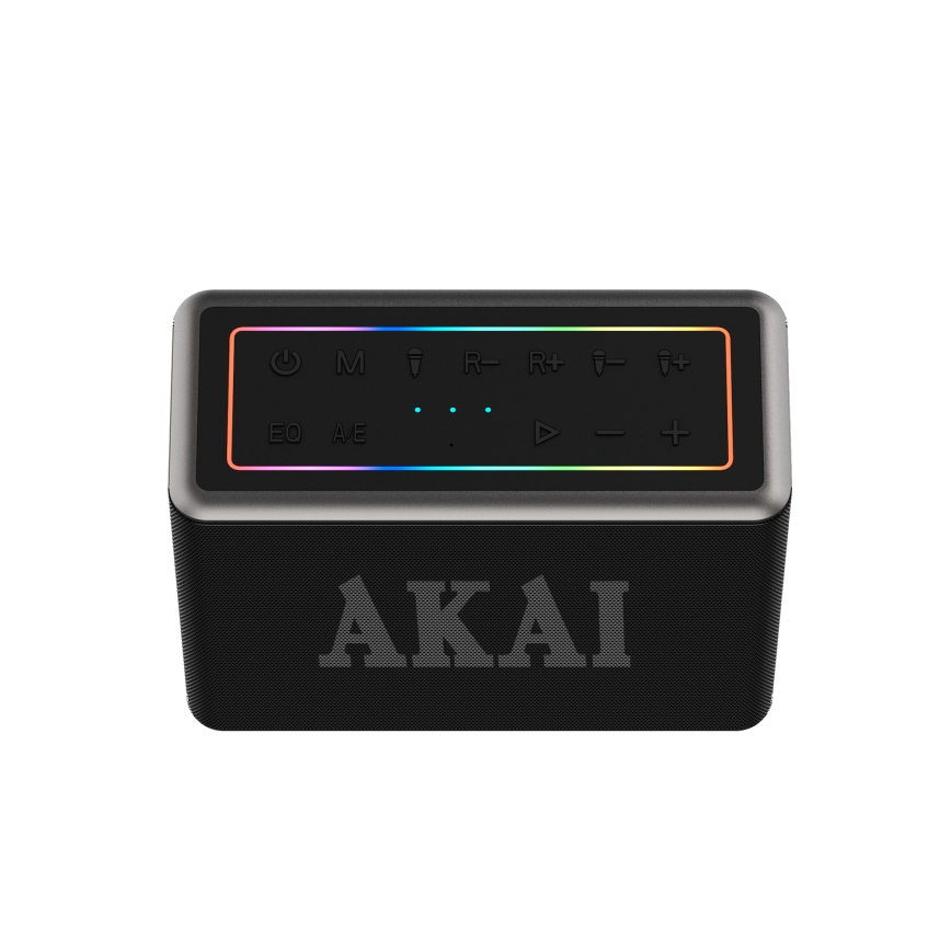 AKAI ABTSW-120 - Belaidis garsiakalbis su dviem mikrofonais 80W/4000 mAh IPX6
