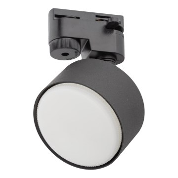 Akcentinis apšvietimas 1-fazės bėgių sistemai AVIA 1xGX53/15W/230V juoda