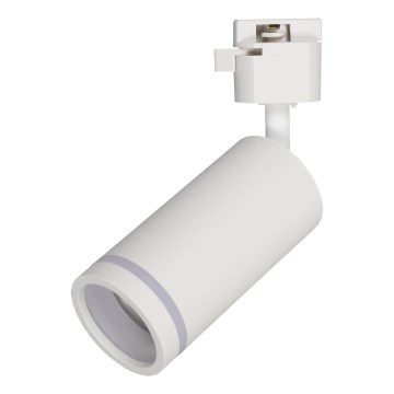 Akcentinis apšvietimas 1-fazės bėgių sistemai JET RING 1xGU10/10W/230V balta
