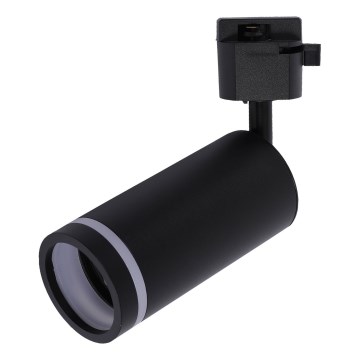 Akcentinis apšvietimas 1-fazės bėgių sistemai JET RING 1xGU10/10W/230V juoda