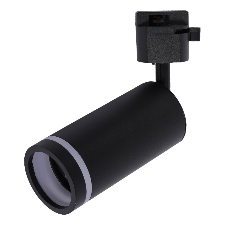 Akcentinis apšvietimas 1-fazės bėgių sistemai JET RING 1xGU10/10W/230V juoda
