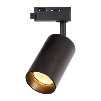 Akcentinis apšvietimas 1-fazės bėgių sistemai PIPE 1xGU10/10W/230V juoda