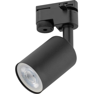 Akcentinis apšvietimas 1-fazės bėgių sistemai TOP 1xGU10/10W/230V juoda