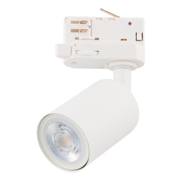 Akcentinis apšvietimas 3 fazių bėgių sistemai TOP 1xGU10/10W/230V balta