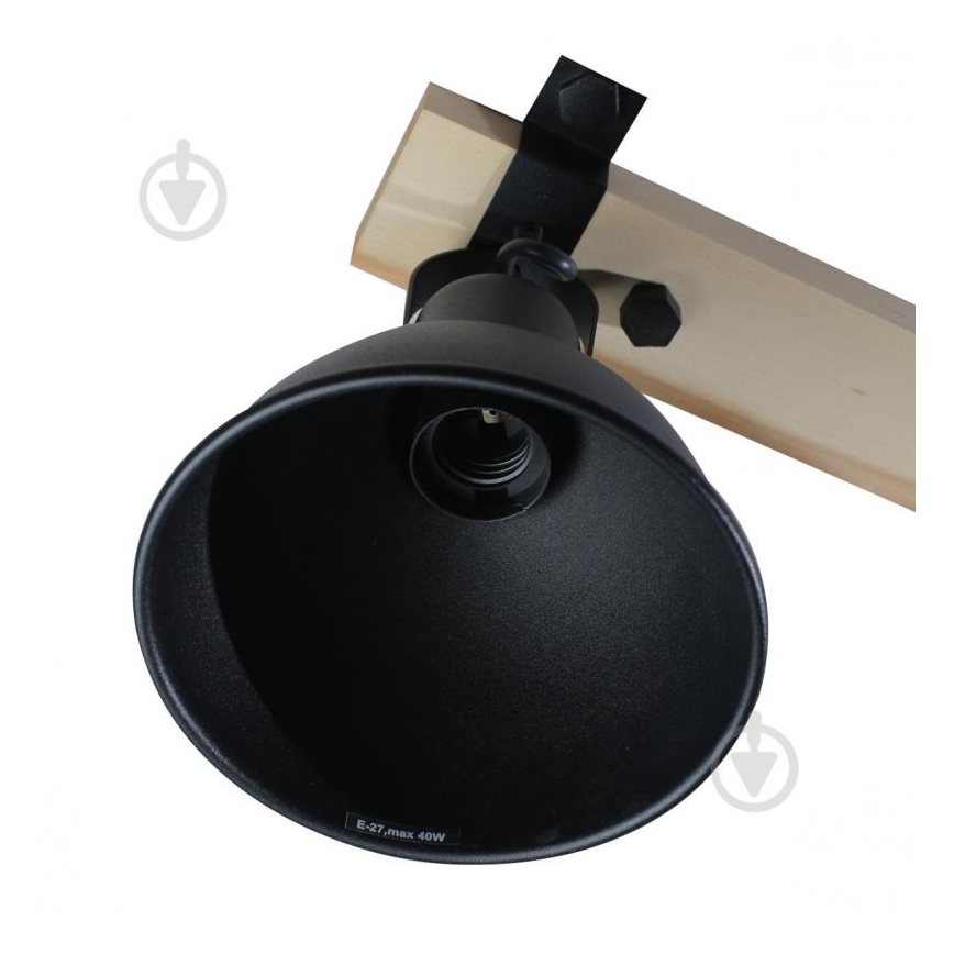 Akcentinis apšvietimas 3xE27/40W/230V bukas/juoda
