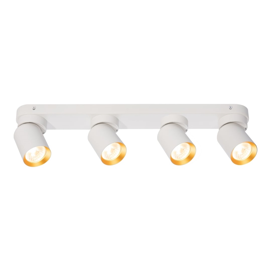 Akcentinis apšvietimas ANDY 4xGU10/8W/230V balta/auksas