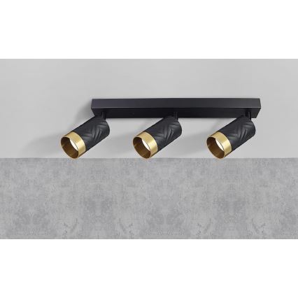 Akcentinis apšvietimas ARRAS 3xGU10/10W/230V juoda