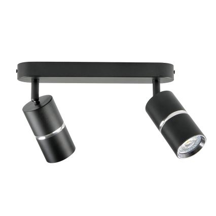Akcentinis apšvietimas BAMBOO 2xGU10/10W/230V juoda