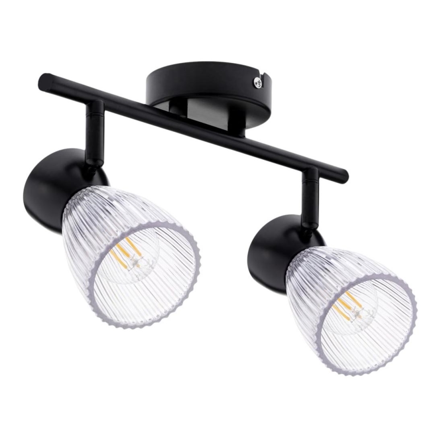 Akcentinis apšvietimas BEST 2xE14/40W/230V juoda