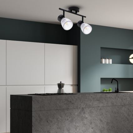 Akcentinis apšvietimas BEST 2xE14/40W/230V juoda