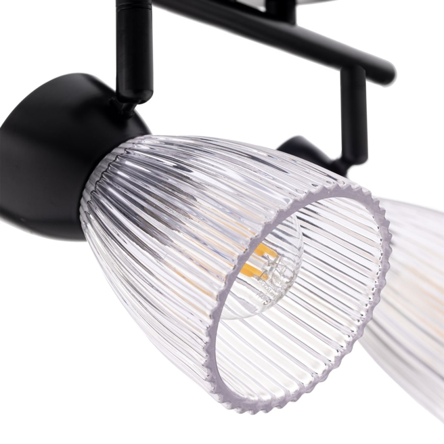Akcentinis apšvietimas BEST 2xE14/40W/230V juoda