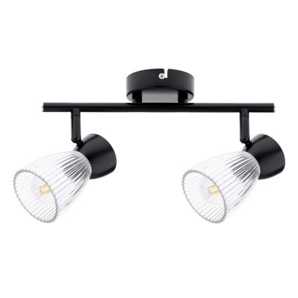 Akcentinis apšvietimas BEST 2xE14/40W/230V juoda