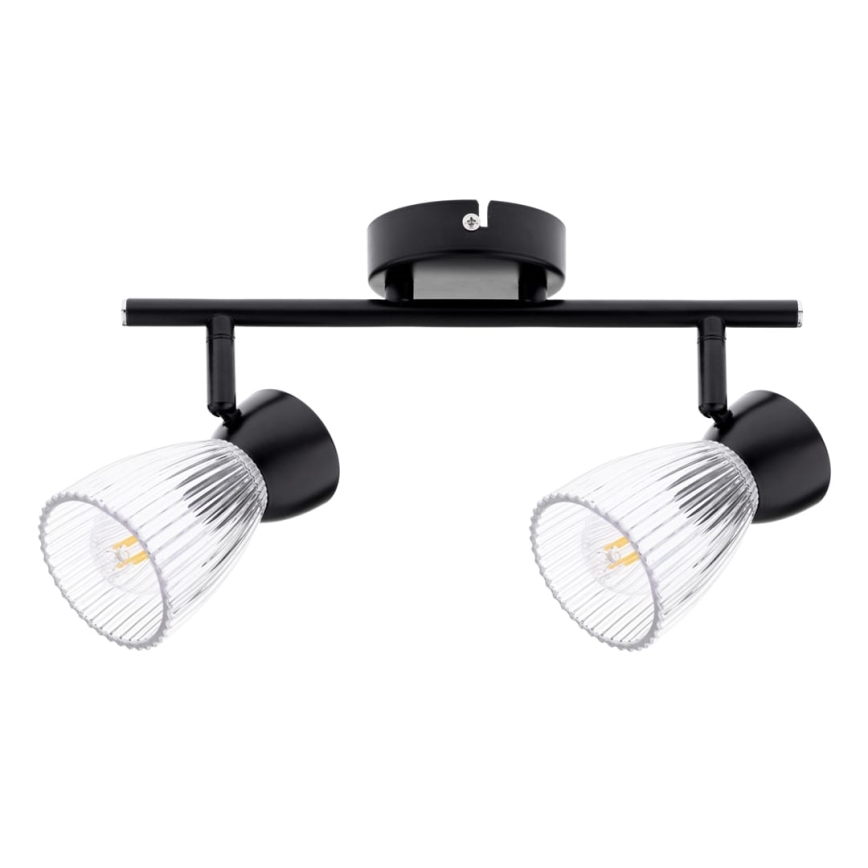 Akcentinis apšvietimas BEST 2xE14/40W/230V juoda