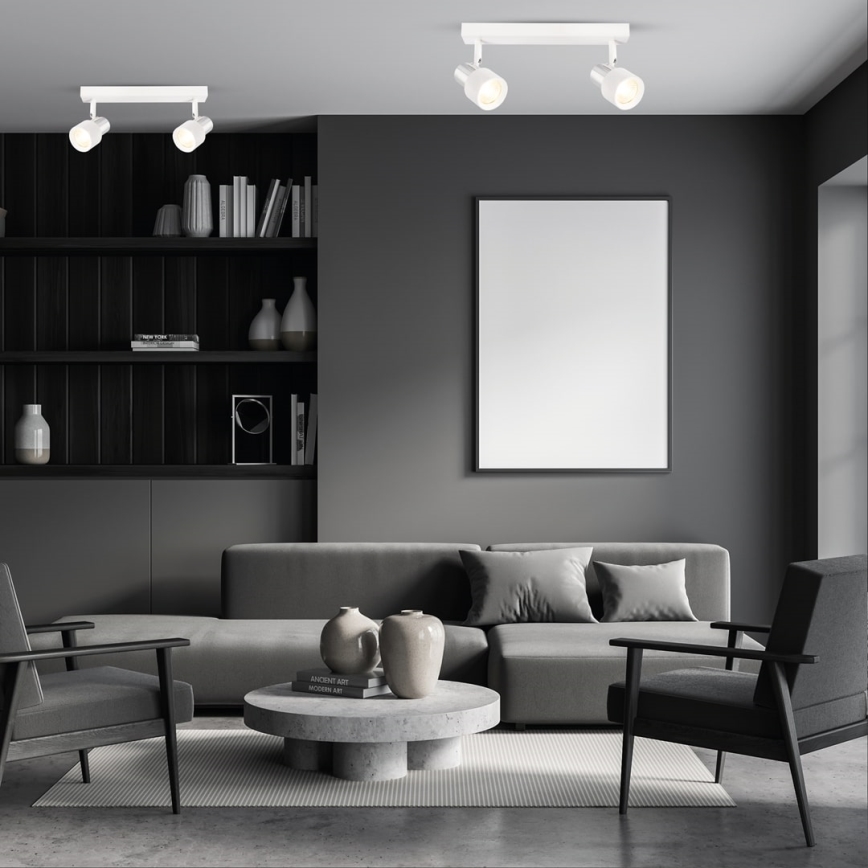 Akcentinis apšvietimas CINO 2xGU10/8W/230V balta