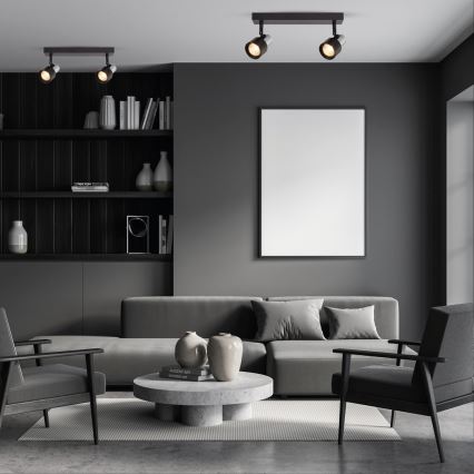 Akcentinis apšvietimas CINO 2xGU10/8W/230V juoda