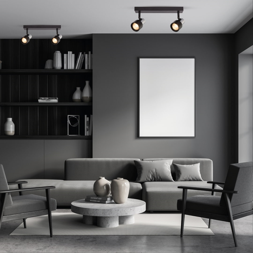 Akcentinis apšvietimas CINO 2xGU10/8W/230V juoda