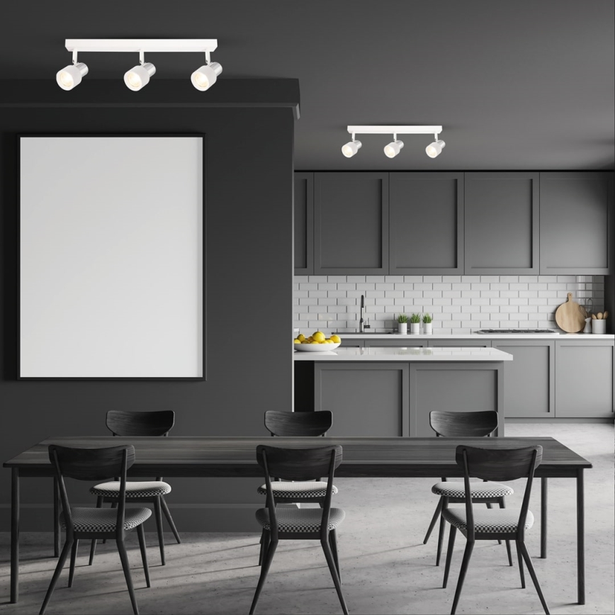 Akcentinis apšvietimas CINO 3xGU10/8W/230V balta