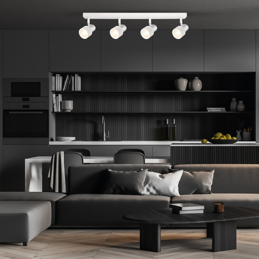 Akcentinis apšvietimas CINO 4xGU10/8W/230V balta