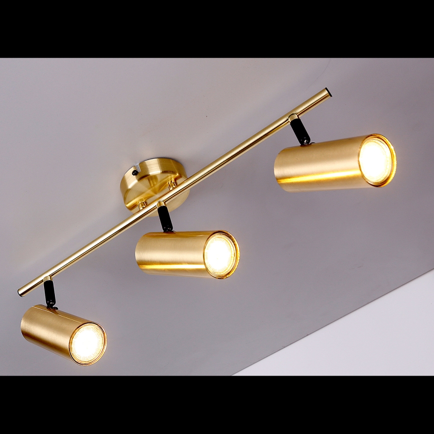 Akcentinis apšvietimas COLLY 3xGU10/15W/230V auksas
