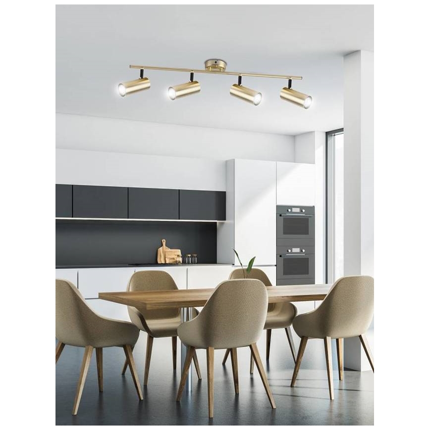 Akcentinis apšvietimas COLLY 4xGU10/15W/230V auksas