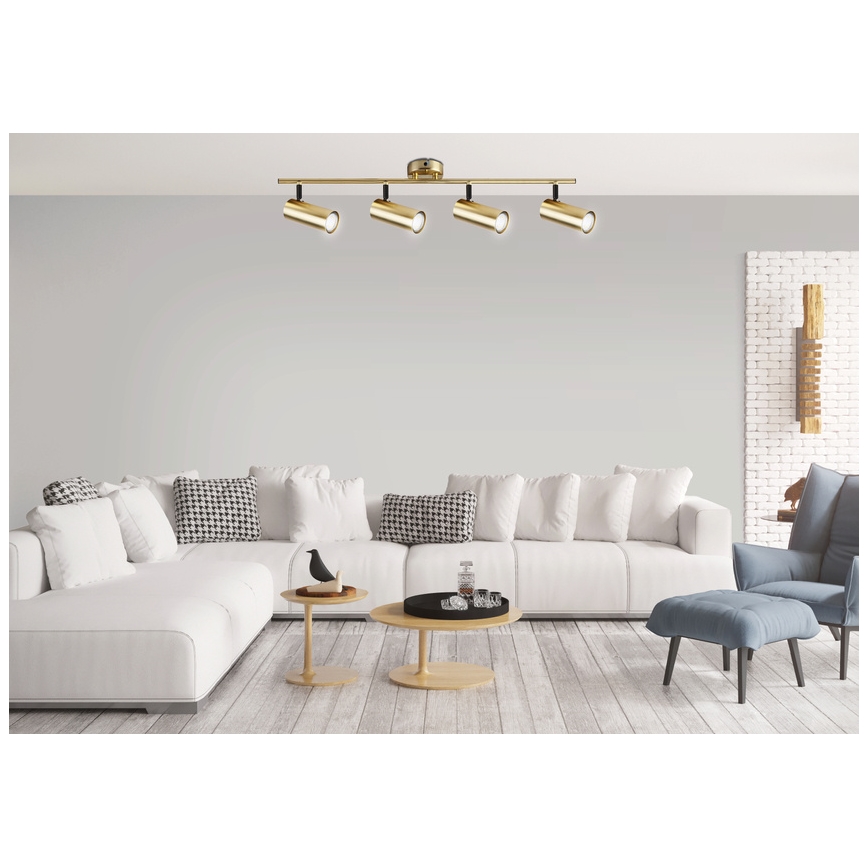 Akcentinis apšvietimas COLLY 4xGU10/15W/230V auksas